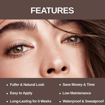 Lash Color Kit - Professional Eyelash and Brow Color Set with Natural Effect, Lasts 6 Weeks, Safe & Easy to Use for Salon Home (7ml, Brown)