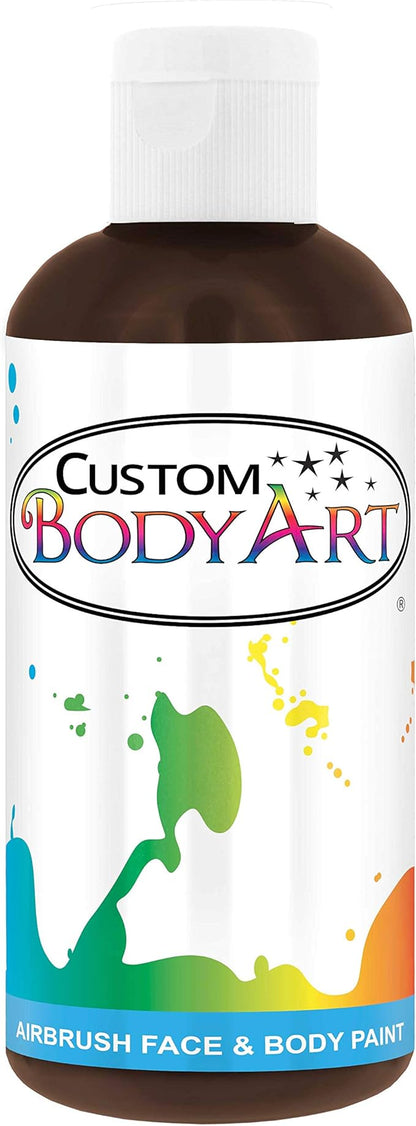 8-ounce Brown Water Based Airbrush Body Art & Face Paint