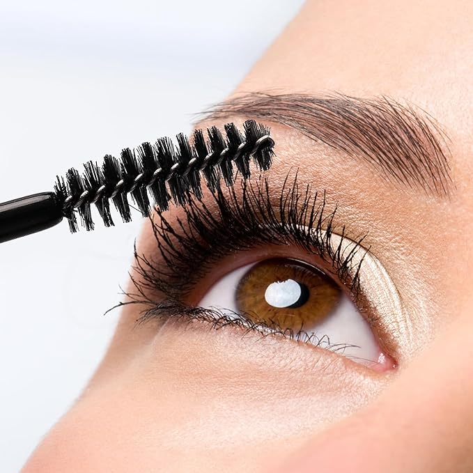 Coobbar 10ml 10pcs Empty Eyelashes Mascara Tube Vial Liquid Plastic Bottle Cosmetic Container With Black Cap