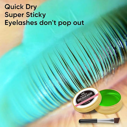 PERMANIA Lash Lift Glue Balm, Lash Lift Adhesive New Brow Lamination Glue Soft Fruity Strong Viscosity and Water Solubility for Lash Lift Kit (Apple)