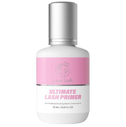 Eyelash Extension Primer/Up To 35% Longer Glue Retention Liore Lash/Pretreatment for Individual Semi Permanent Lash Extensions Glue Supplies Cleanser/Protein Oil Remover/Increase Adhesive Bond Power