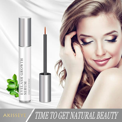 Eyelash Growth Serum, Natural Growth Enhancer Serum for Lash and Brow, Pure Plant Extract Enhancing Serum for Eyelashes and Eyebrows with Applicator, Irritation Free