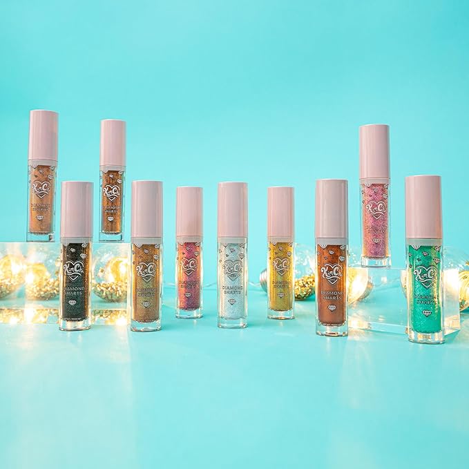Kimchi Chic Beauty Diamond Sharts Liquid Glitter Eyeshadow, Cream Eyeshadow and Body Glitter Makeup, 0.21 fl oz - World Dominance