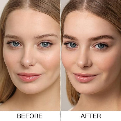 2-in-1 Dual Brow Pencil Set: Waterproof, Anti-Smudge, Anti-Oil, with Brush & Thick/Thin Tip (dark-004)