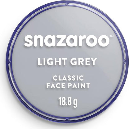 Snazaroo Classic Face and Body Paint, 18.8g (0.66-oz) Pot, Light Grey