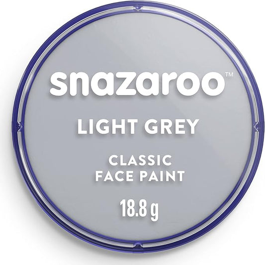 Snazaroo Classic Face and Body Paint, 18.8g (0.66-oz) Pot, Light Grey