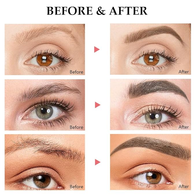 Tinted Thickening Brow Mascara,Brow Fast Sculpt,Waterproof, Transfer-proof, Brush to Fill in Eyebrows and Cover Gray Hairs - Cruelty Free (3pcs 01 Taupe &02 Cool Blonde &05 Cool Ash Brown)