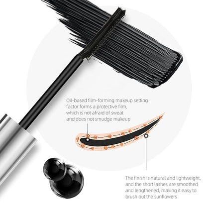 O'CHEAL Full Coverage Lightweight Natural Color CC Cream and 3PCS Black 4D Telescopic Mascara Waterproof