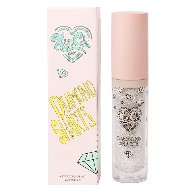 Kimchi Chic Beauty Diamond Sharts Liquid Glitter Eyeshadow, Cream Eyeshadow and Body Glitter Makeup, 0.21 fl oz - World Dominance