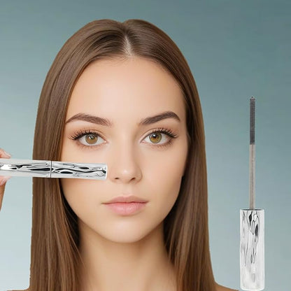Metallic Tube Eyelash Primer, Volumizing & Lengthening Curling Mascara, Waterproof Smudge-Proof & Long-Lasting Tube Eyelash Primer, Natural Finish