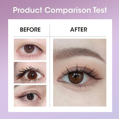 Metallic Tube Eyelash Primer, Volumizing & Lengthening Curling Mascara, Waterproof Smudge-Proof & Long-Lasting Tube Eyelash Primer, Natural Finish