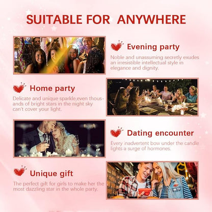 URQT Polvo De Hadas Fairy Highlight Patting Powder Highlighter Body Brightens the Natural Three-dimensional Face Powder Blusher (#04 Fantasy Purple)