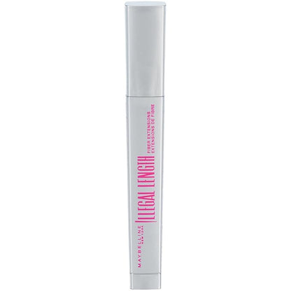 Maybelline Illegal Length Fiber Extensions Washable Mascara, Instant Lashes, No Flaking, Blackest Black, 1 Count