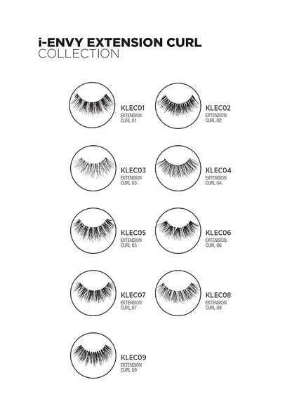 i-Envy 3 Pairs False Eyelashes J Curl Natural Lashes Salon Lash Extension Effect