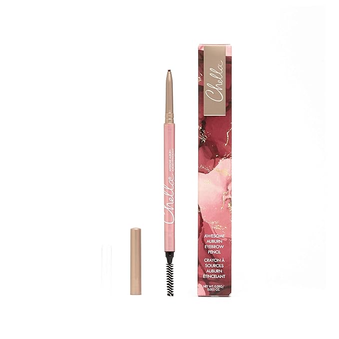 Chella Good Drama Vegan Mascara and Eyebrow Pencil Bundle, Awesome Auburn