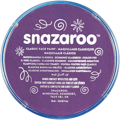 Snazaroo Classic Face and Body Paint, 18.8g (0.66-oz) Pot, Purple