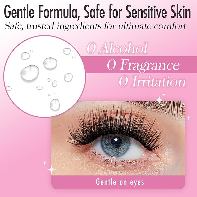 LASHVIEW 2025 Update Lash Primer for Eyelash Extensions 45ml Professional Use Only Easy to Removes Proteins and Oils Increase Adhesive Bonding Power