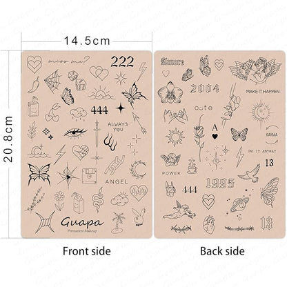 2 Pcs Tiny Tattoo Practice Skins, Small Deluxe Mini Silicone Finger Semi Permanent Tattoo Latex Pad for Training (Tiny #6 - Pink Pad -2PCS)