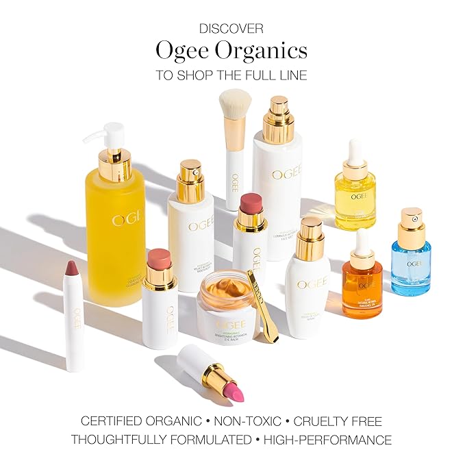 Ogee Volumizing Mascara & Radiant Face Stick Trio Bundle - Organic Mascara with Contour Makeup Collection