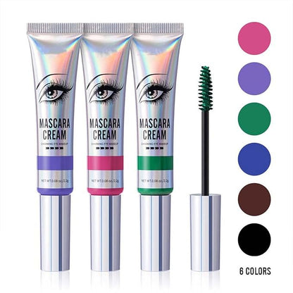 6 Colors Mascara Set, Colorful Mascara Waterproof Long-lasting Volumising Lengthening Curling, Create 3D Charming Eye Makeup, Brilliant Halloween/Christmas Gift Set for Women Teenage Girls#1