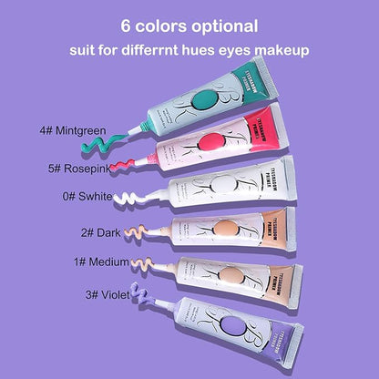 Matte Eye Primer - Long-lasting Waterproof & Smudgeproof Eyeshadow Base - Prevents Oily Lids & Creasing - For Any Shadow Makeup Setting (Medium)