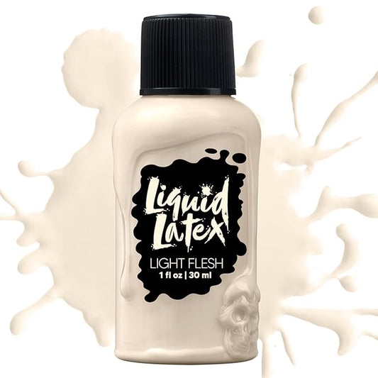 Spooktacular Creations 1 Oz Halloween Makeup Liquid Latex for Adult and Kids, Light Flesh Color Fake Skin for Zombie Vampire Dress Up, Stage, Film, and Cosplay