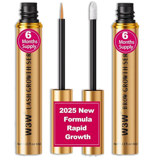 Lash Serum&Eyebrow Growth Serum Set, 2024 Upgraded Rapid Eyelash Growth Serum&Eyebrow Serum for Stronger and Denser(Lash&Brow Serum Set)