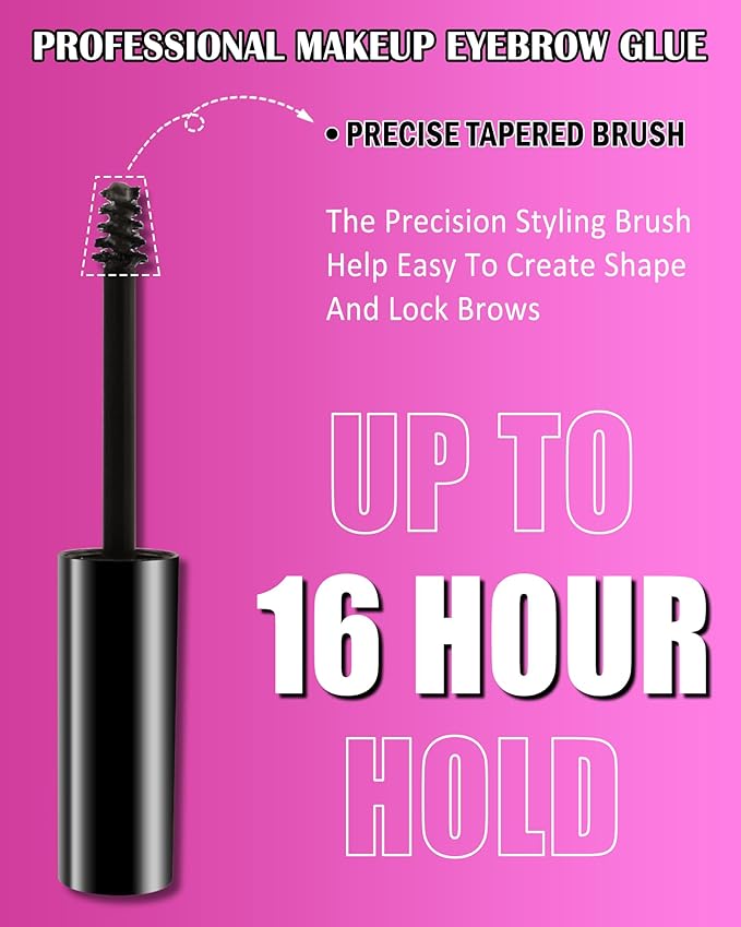 Waterproof Tinted Brow Gel, 2Pcs Thickening Tinted Eyebrow Gel Makeup, Long-Lasting Sweat-proof Eye Brow Mascara Gel Glue, Brow Sculpt and Lift for Natural-Looking, Gel Para Cejas-03 Medium Brown