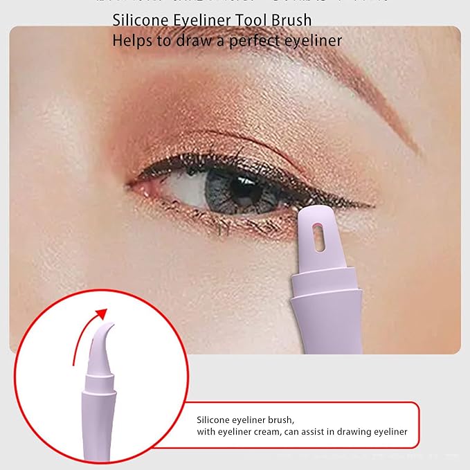 Stencil Set, Mascara Applicator Guard, Reusable Eyeshadow and Stencils Pad Kit, Easy to Use Eye Makeup Tool with,