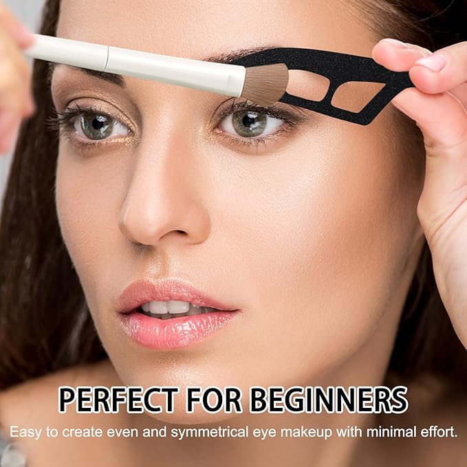 3Pcs Eyetour Eyeshadow Tool Eyeshadow Stencil – 2025 New Eyeliner Template Aid for Women & Beginners,5 Makeup Brushes