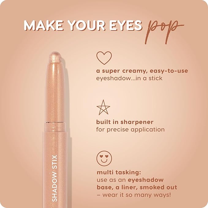 ColourPop Shadow Stix Bundle - Cream Eyeshadow Stick with Long-Lasting Color - Socialite & Honey BB (Pack of 2, 0.05 oz each)
