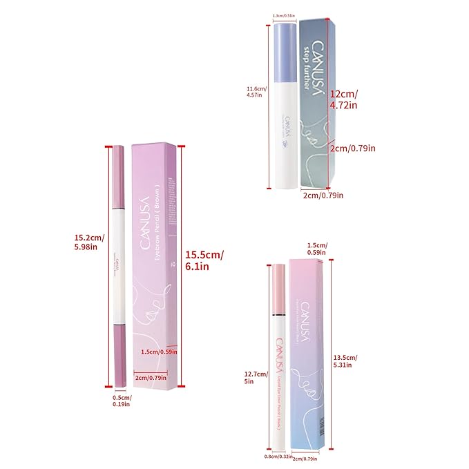 A Set of Quality Eyeliner Eyebrow pencil and Eyelash Mascara, Long-lasting Makeup Waterproof Flawless Cosmetic (A SET, one size)