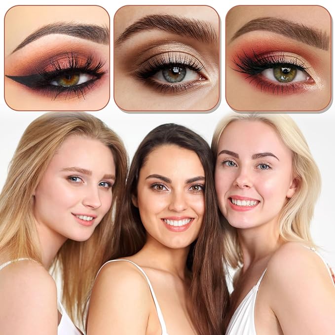 24Pairs Eye Brow Stencils for Women, Adhesive Eyebrow Stencil Stickers Disposable, Eyebrow Shaping Tape Strips, Airbrush Eyebrow Stencils Mapping Guides Brow Template for Older Women Tinting - 3Shapes