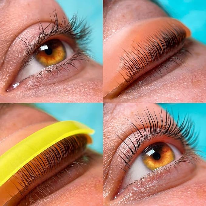 Lash Lift Pad Mix Size Reusable Eyelash Lifting Pads Quick Lami Lamination Roller Perfectly Curled Lashes with Smooth Perm Rods Easy Lash Perming Shields at Home & in Salon-100 Application Lash Shield