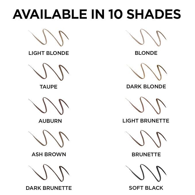 L'Oreal Paris Makeup Brow Stylist Definer Waterproof Eyebrow Pencil, Ultra-Fine Mechanical Pencil, Draws Tiny Brow Hairs and Fills in Sparse Areas and Gaps, Dark Brunette, 0.11 Ounce (Pack of 2)