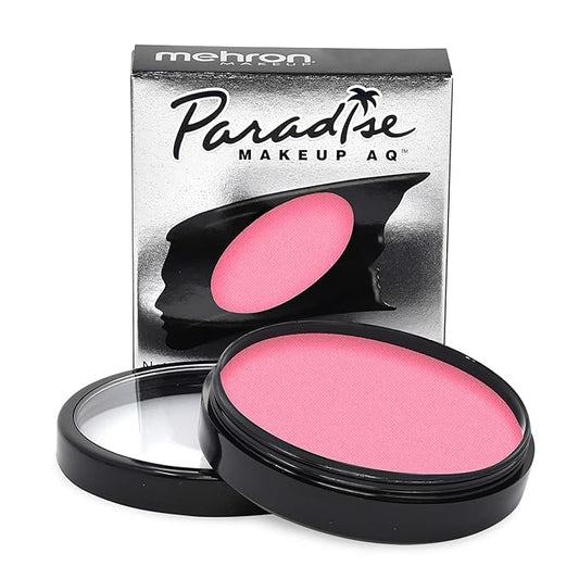 Mehron Makeup Paradise Makeup AQ Pro Size | Stage & Screen, Face & Body Painting, Special FX, Beauty, Cosplay, and Halloween | Water Activated Face Paint & Body Paint 1.4 oz (40 g) - Pastel Pink