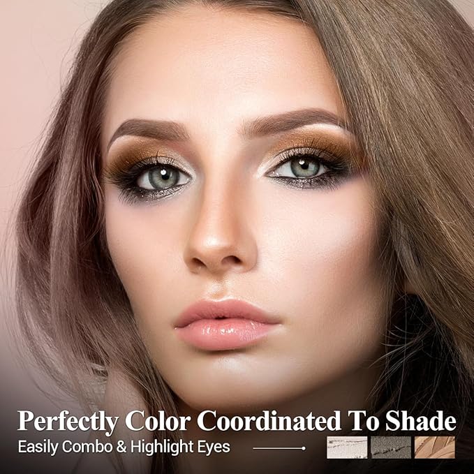 Neutral Cream Eye Shadow Eyeliner Makeup Sticks, Classic-A002 + A003