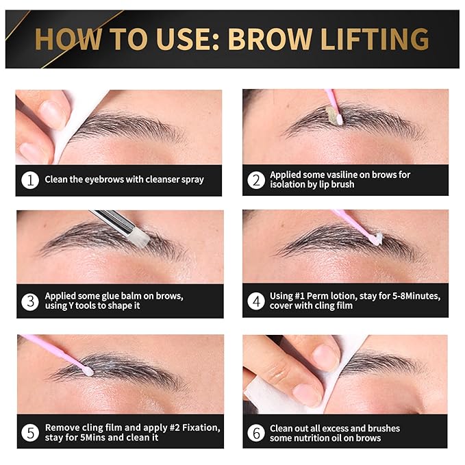 Lash Lift Kit 2025 Upgraded - Professional Lash Perm Kit Sturdy Result, Small Disposable Packages Eyelash Lift Kit with Harmless Ingredients, Newbie Friendly Brow Lamination Kit by DONG RHYME