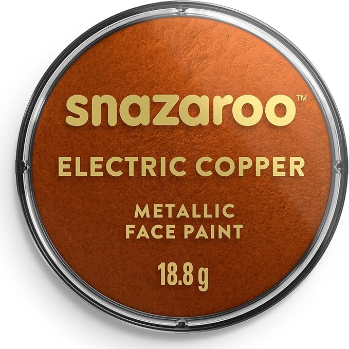 Snazaroo Metallic Face and Body Paint, 18.8g (0.66-oz) Pot, Copper