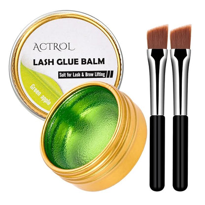 Lash Lift Glue Balm Eyelash Lifting Perm Green Apple Strong Hold Lash&Brow Perm Glue Balm Brow Adhesive Powerful Sticky Brow Lamination