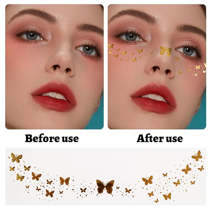 Glitter Freckles Face Tattoo,12PCS Face Glitter Speckles Patches,Glow Up Makeup Patches Festival Rave Accessories for Women,Sparkle Makeup Patches, Cosmetic Glitter for Face Patches
