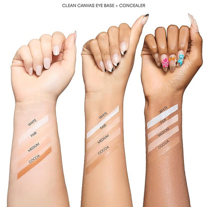 Gerard Cosmetics Clean Canvas Cocoa Eye Concealer and Base Smudge Proof, Makeup Primer and Eyeshadow Base, Made in the USA, Vegan Formula, Cruelty Free