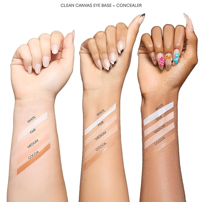 Gerard Cosmetics Clean Canvas Cocoa Eye Concealer and Base Smudge Proof, Makeup Primer and Eyeshadow Base, Made in the USA, Vegan Formula, Cruelty Free