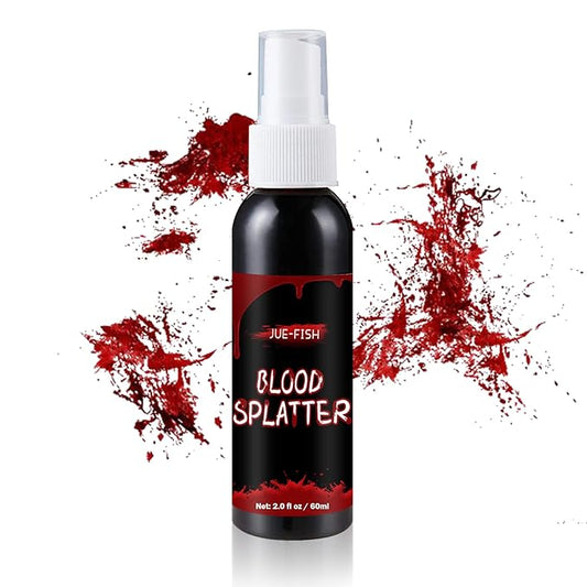 Fake Blood Makeup Spray Fake Blood Washable Suitable for Halloween Blood Sfx Makeup Zombie Vampire Makeup, Clothes and Monsters Vampire Zombie Clown Costume Cosplay Makeup Blood Splash