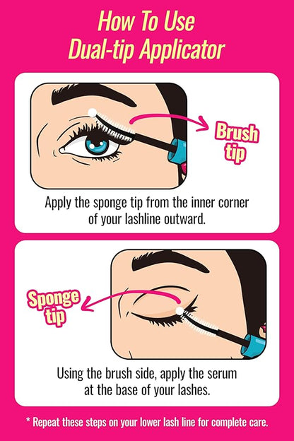 [K-Beauty] That's What She Used Advanced Eyelash Growth Serum and Brow Enhancer | Longer, Thicker & Fuller Voluminous Eyelash Serum to Grow Lashes | Paraben, Gluten Free (8ml, 0.27 fl oz)