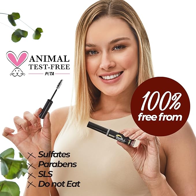 Eyebrow and Eyelash Serum - With Castor Oil, Capilmax, Caviar and Natural Extracts – Eyelash Growth Serum - Eyebrow Growth Serum - For More Volume and Thickness - 10ML