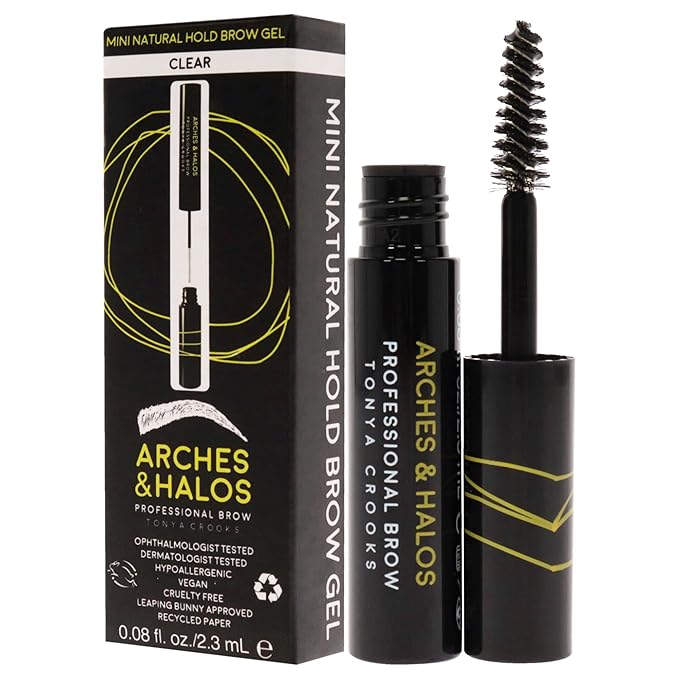 Arches & Halos Arches and Halos Mini Natural Hold Brow Gel - Clear Brow Gel Women 0.08 oz (Pack of 2)