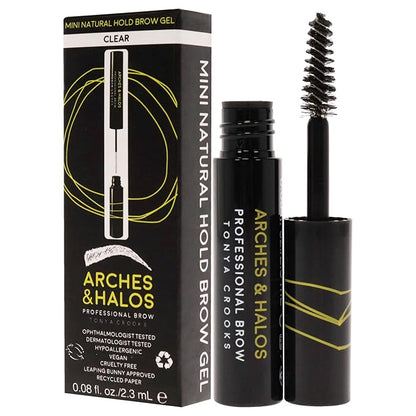 Arches & Halos Arches and Halos Mini Natural Hold Brow Gel - Clear Brow Gel Women 0.08 oz (Pack of 2)