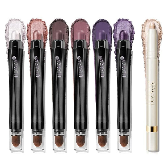 Cream Eye Shadow Eyeliner Makeup Sticks, Highlighter Brightener Pencil Classic-A014 + Multi-use-S1