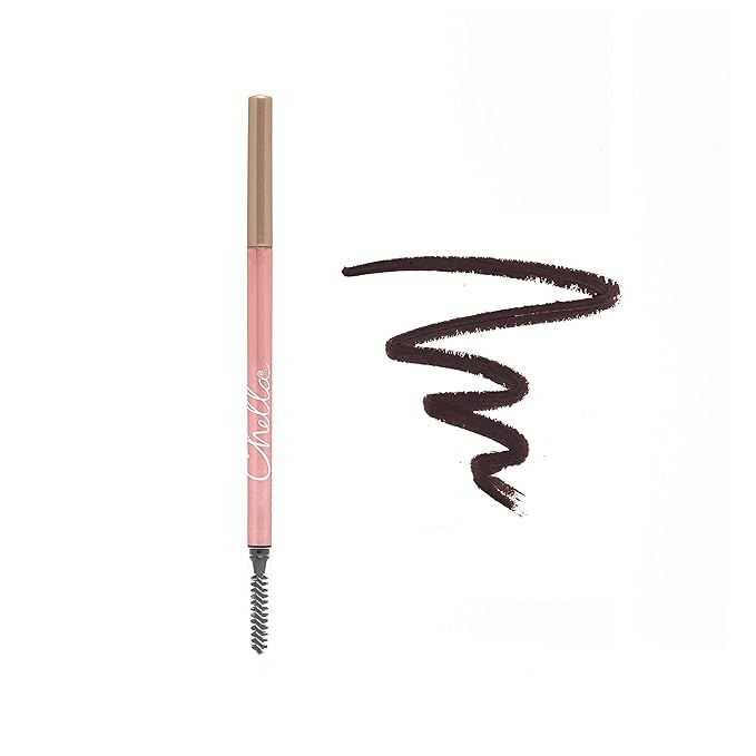 Chella Good Drama Vegan Mascara and Eyebrow Pencil Bundle, Delightful Deep Brown